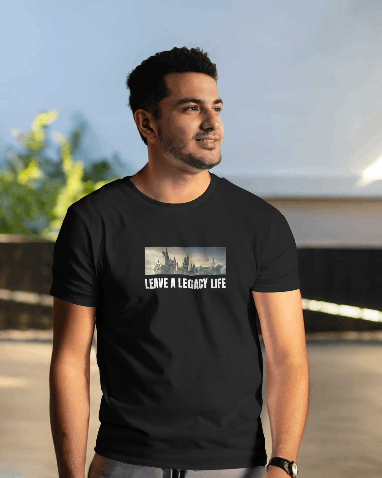 Leave A Legacy Life Black Regular T-Shirt