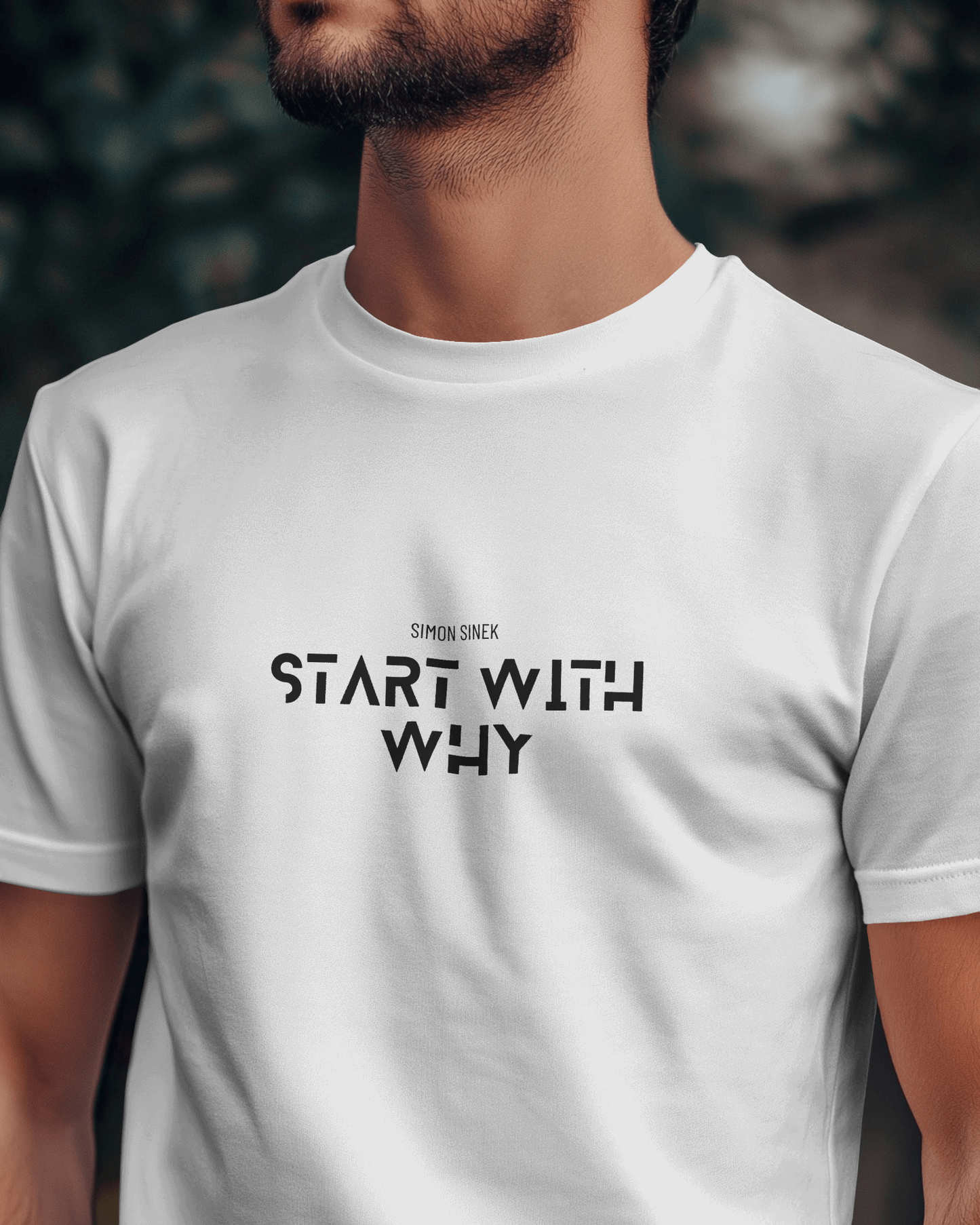 Start with why White Regular T-Shirt