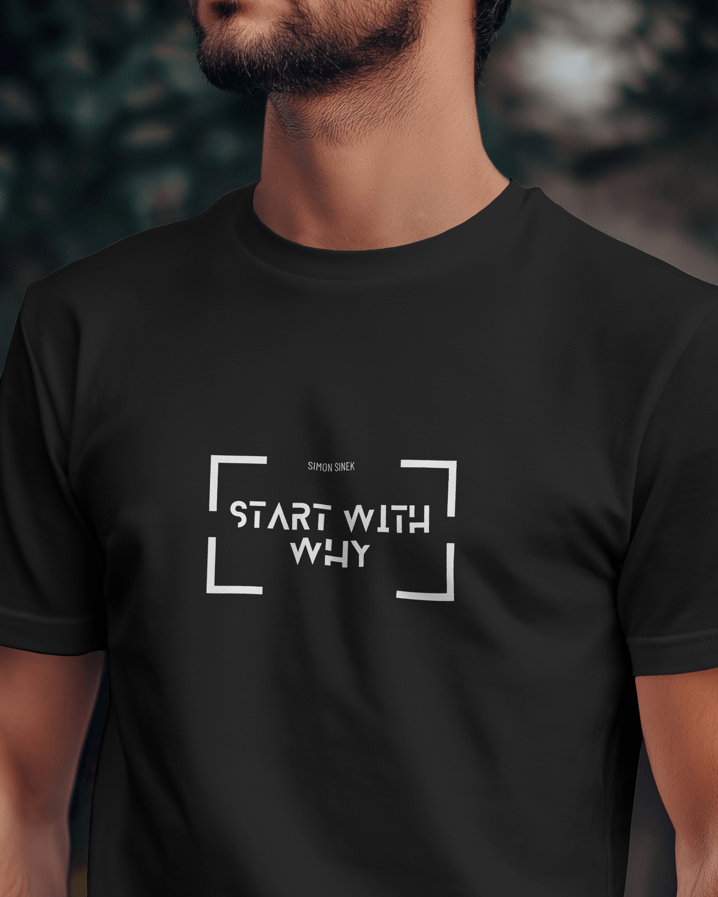 Start with why Black Regular T-Shirt