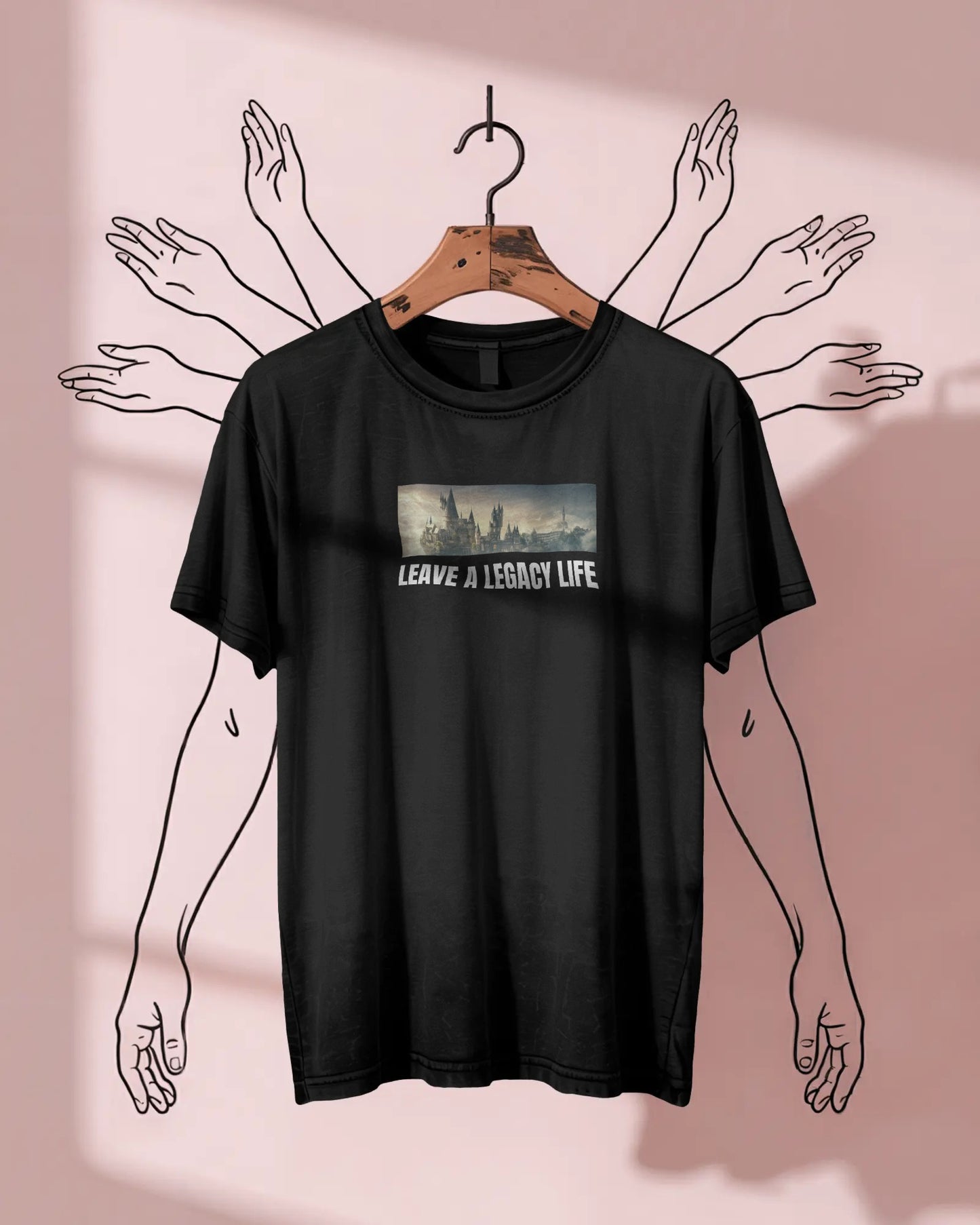 Leave A Legacy Life Black Regular T-Shirt