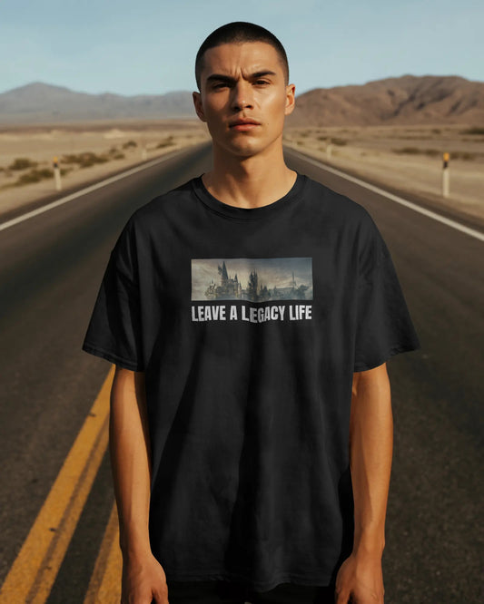 Leave A Legacy Life Black Regular T-Shirt